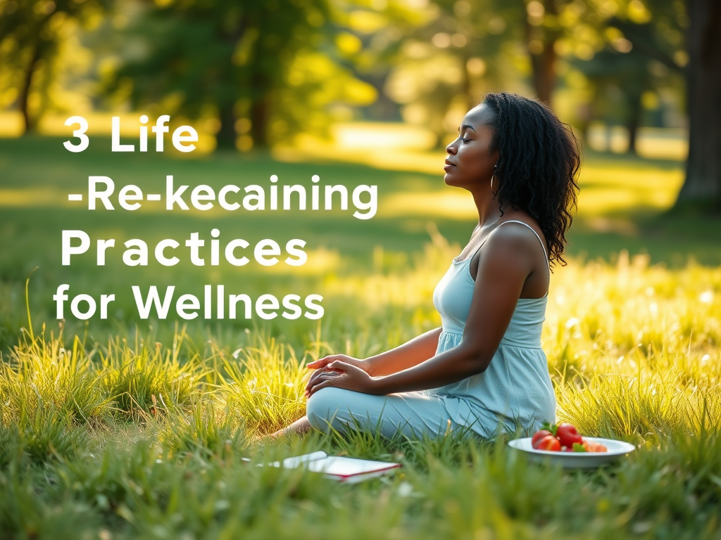 3 Life-Reclaiming Practices for&nbsp;Wellness